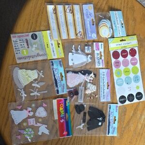 Essentials Celebration Sticker Collection - White, Pink, Black